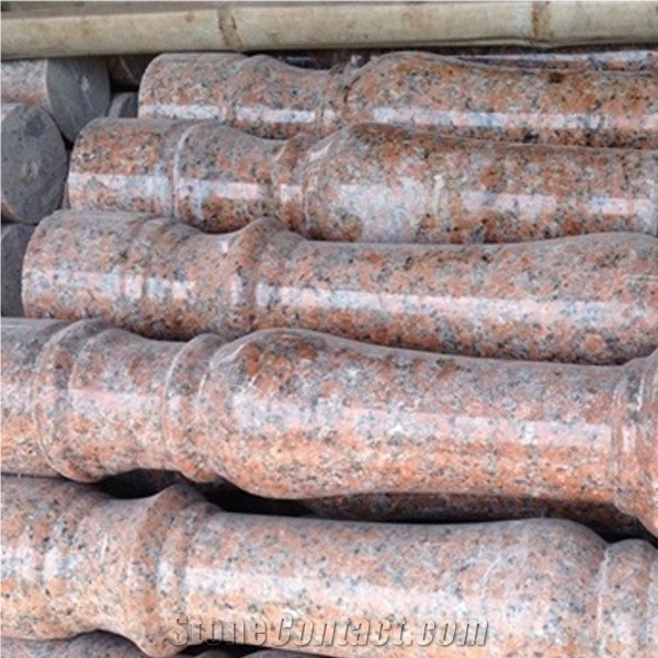 Red Polished Granite Stone Column, Outdoor & Indoor Column