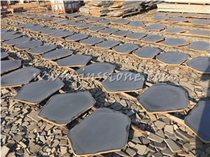 Hainan Basalt Stepping Stone / Bluestone Crazy Pavers / Random Paving / Factory Owner