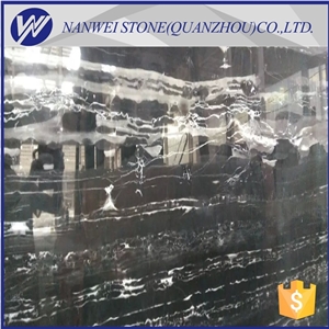 Silver Dragon Marble Tiles and Slabs China Black Color Marble Stone Material