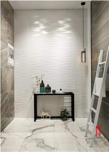 3200*1600 Foshan White Marble Polished Porcelain Tile,Calacatta Ultra Thin Tiles