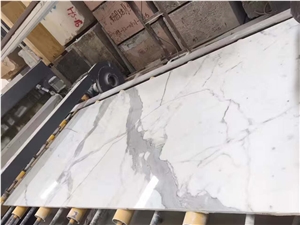 Big Size Calacatta White Marble Look Porcelain Tile,Large Ceramic Tile