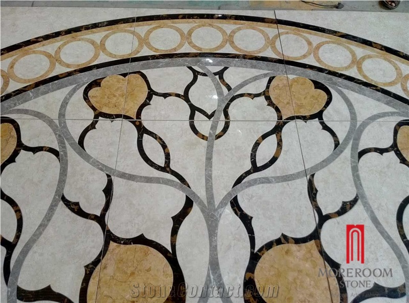 Building Material Floor Round Porcelain Floor Medallions Patterns