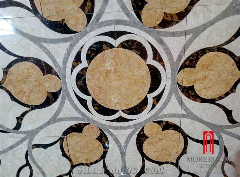 Building Material Floor Round Porcelain Floor Medallions Patterns