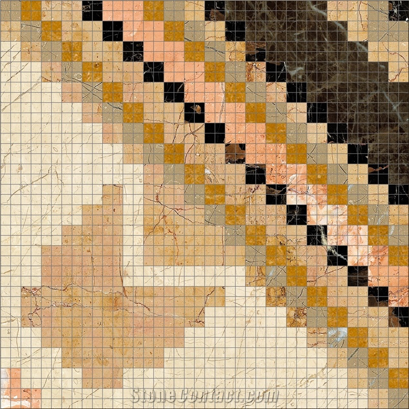 Export Natural Marble Mosaic Tiles for Kitchen Floor