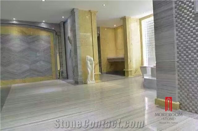 Italy Platinum Sand Composite Marble Tile for Hotel Wall and Floor