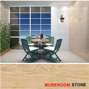 Living Room Wall Design Rustic Glazed Ceramic Wood Looking Tiles