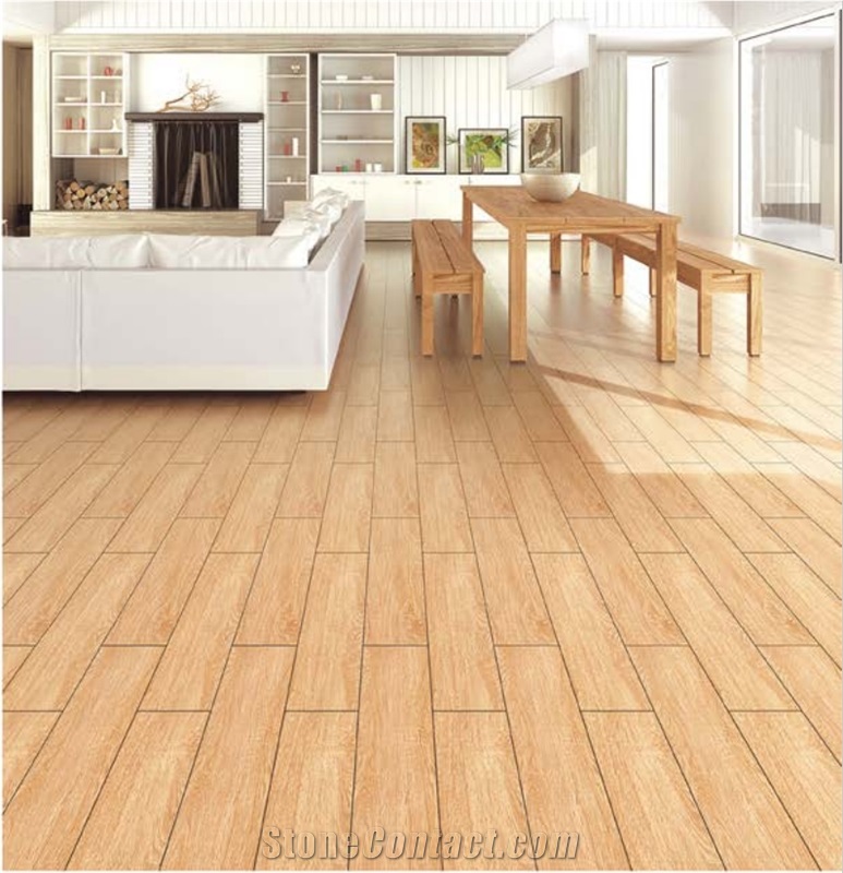 Matte Finish Wood Look Ceramic Tile,Floor Porcelain Tile