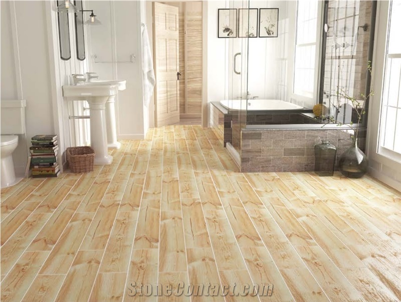 Matte Finish Wood Look Ceramic Tile,Floor Porcelain Tile