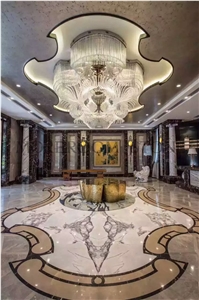 Mosaic Honed Waterjet Floor Medallion on Sale for Villas
