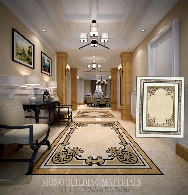 Round or Square Shape Glazed Polished Porcelain Tile,Marble Ceramic Tiles