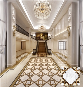 Round or Square Shape Glazed Polished Porcelain Tile,Marble Ceramic Tiles