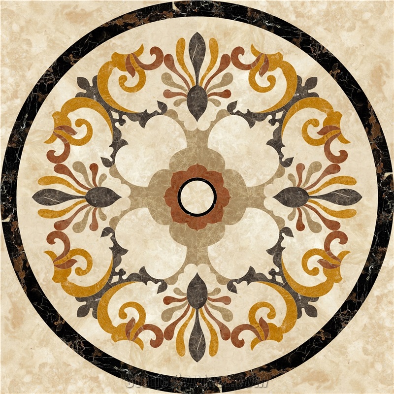 Stone Waterjet Medallion Custom Design Flooring Manufacturer