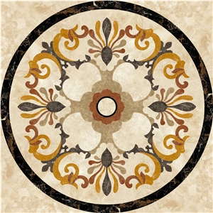 Stone Waterjet Medallion Custom Design Flooring Manufacturer