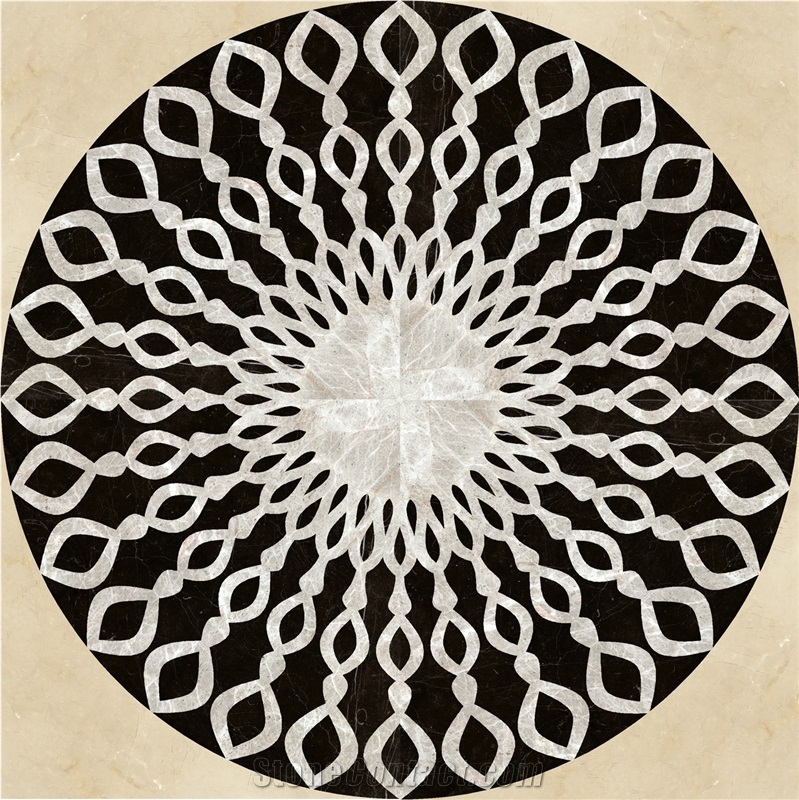 Stone Waterjet Medallion Custom Design Flooring Manufacturer