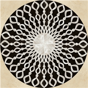 Stone Waterjet Medallion Custom Design Flooring Manufacturer