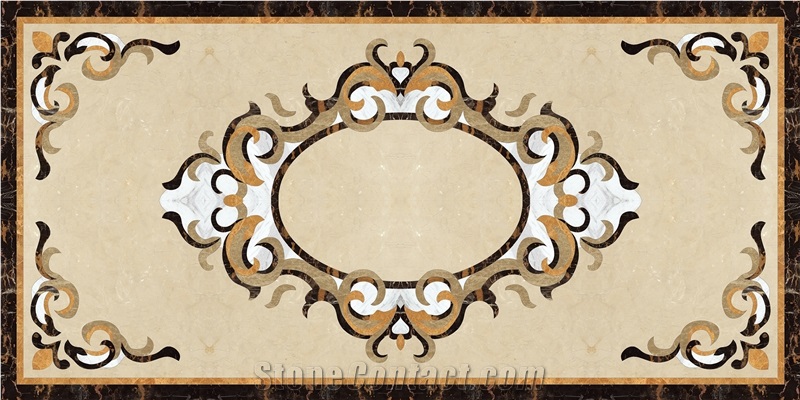 Stone Waterjet Medallion Custom Design Flooring Manufacturer