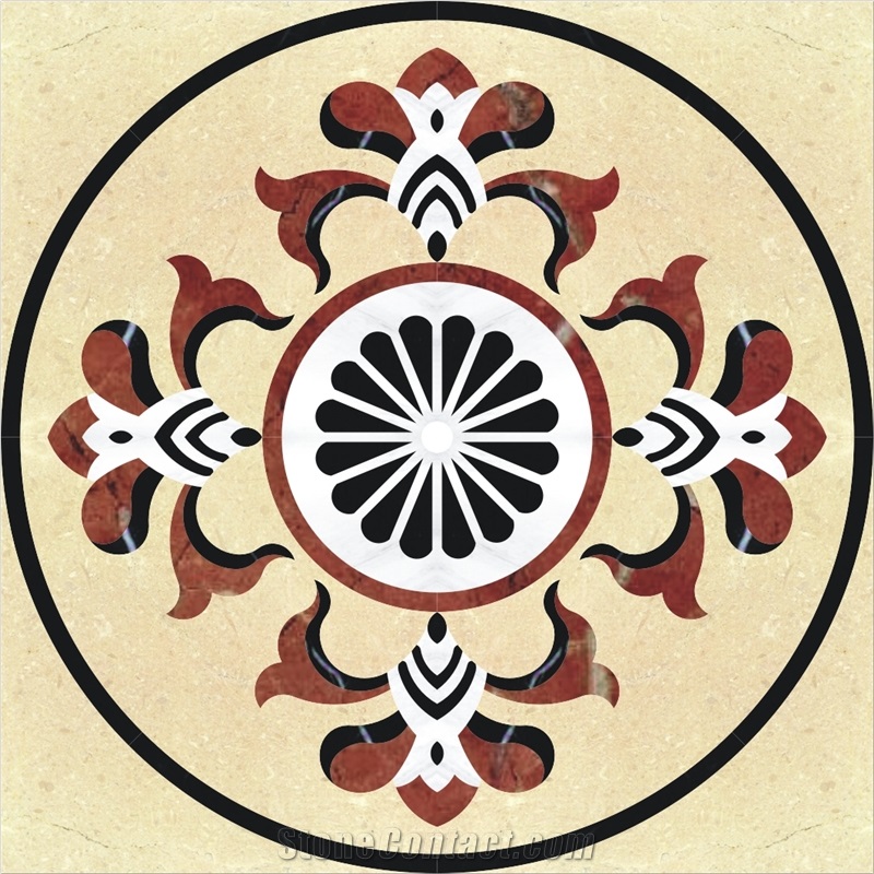 Stone Waterjet Medallion Custom Design Flooring Manufacturer