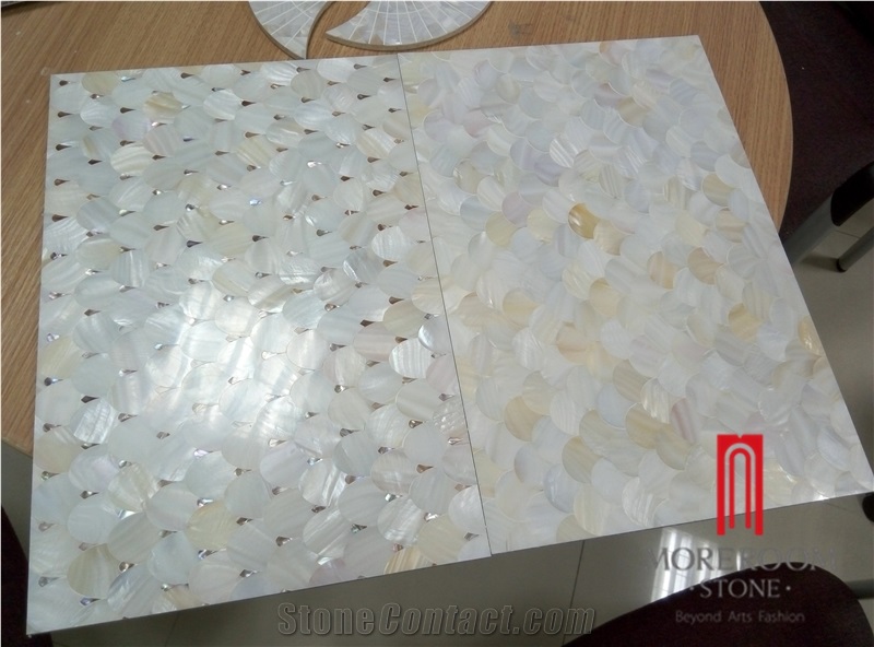 Top Quality Thin Mother Of Pearl Mosaic Tile Marble Mosaic Honeycomb