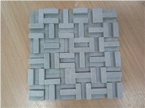 Uneven 3d White Irregular Marble Stone Mosaic for Wall