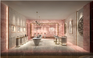 Vitrified Pink Onyx Porcelain Tile for Floor and Wall