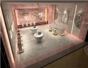 Vitrified Pink Onyx Porcelain Tile for Floor and Wall