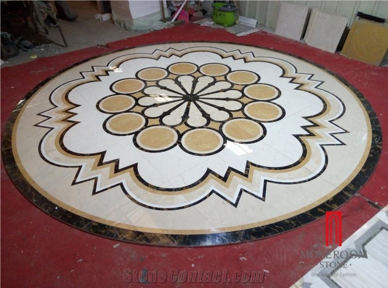 Water Jet Medallions Porcelain Tile Patterns