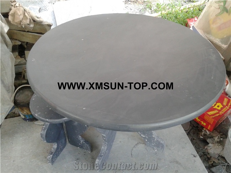 Grey Slate Table Top Design/Gray Slate Round Table Tops/Grey Slate Desk/Grey Slate Tabletops/Grey Slate Desktop/Customize Table Tops