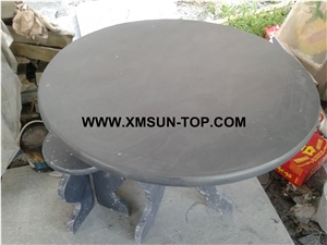Grey Slate Table Top Design/Gray Slate Round Table Tops/Grey Slate Desk/Grey Slate Tabletops/Grey Slate Desktop/Customize Table Tops