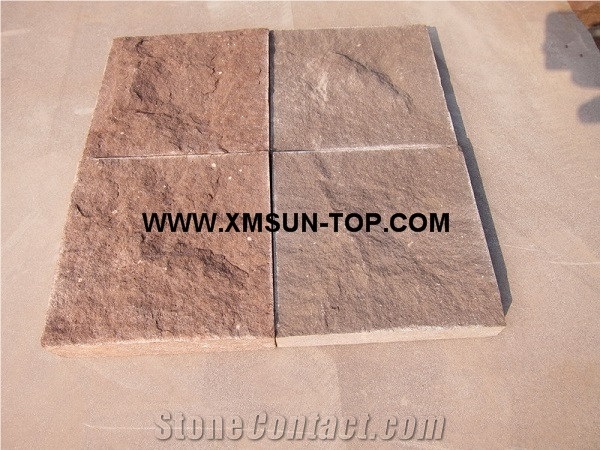 Red Sandstone Mushroomed Stone/Red Sandstone Mushroom Stone/Red Sandstone Mushroom Stone Tiles/Red Sandstone Mushroom Stone Wall Cladding
