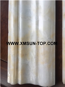 Yellow Flower Onyx Stone Door Surround/Light Onyx Door Frame/Onyx Stone Window Frame/Yellow Onyx Window Surround