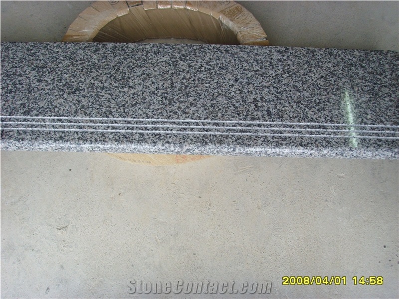 G623 Granite Stairs,Rose Beta Grey Granite,Chinese Grey Granite G623 Steps & Stairs ,Barry White Staircse,Bianco China Stair Threshold,China Bianco
