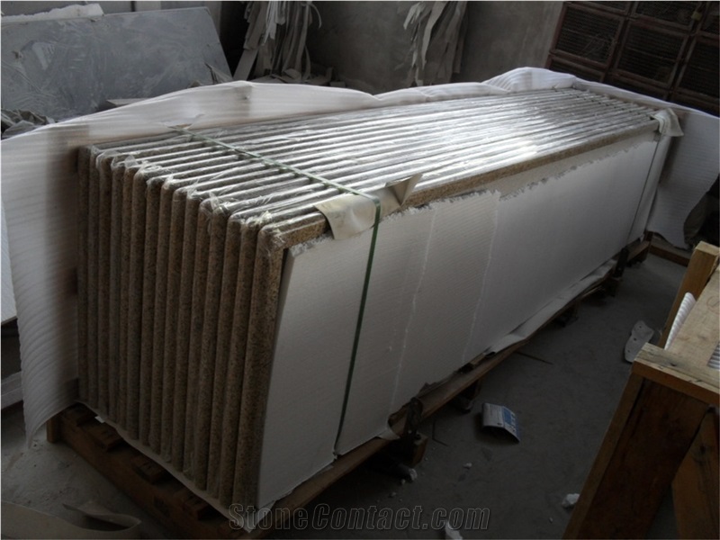G682 Granite Countertop, Granite Kitchen Top, G682 Yellow Granite Kitchen Top,G682 Kitchen Countertops,Yellow Rust Kitchen Countertop,Shandong Rust