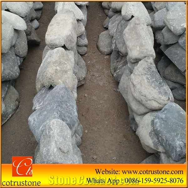 Garden Boulders,Garden Rock Stone,Landscaping Stone,Natural Limestone Palisade, Round Stone, Garden Rock, Rock Pebble & Gravel, Alpine Walling