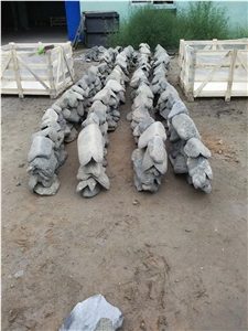 Garden Boulders,Garden Rock Stone,Landscaping Stone,Natural Limestone Palisade, Round Stone, Garden Rock, Rock Pebble & Gravel, Alpine Walling