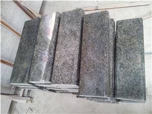 China Green Granite Kerbstone, Plished Curbstone, Road Stone, Olive Green Granite Side Stone