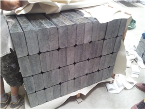 China Green Granite Kerbstone, Plished Curbstone, Road Stone, Olive Green Granite Side Stone