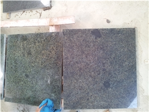 China Green Granite Kerbstone, Plished Curbstone, Road Stone, Olive Green Granite Side Stone