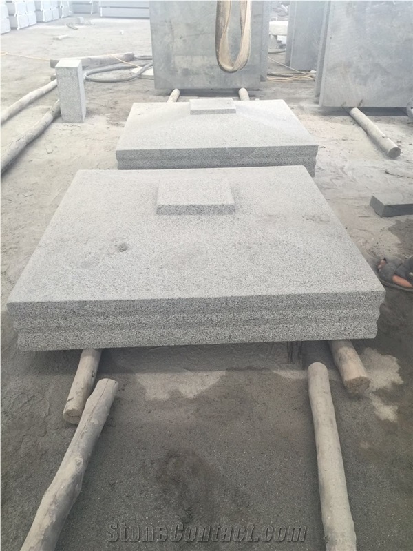 Grey Granite G633 Custom Cast Stone Pier Caps
