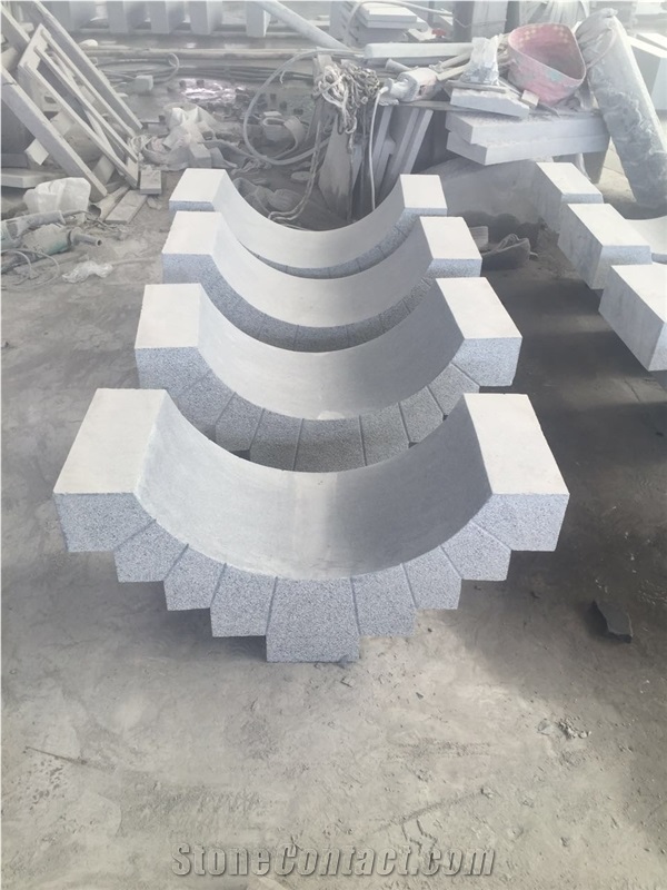 Grey Granite G633 Custom Cast Stone Pier Caps