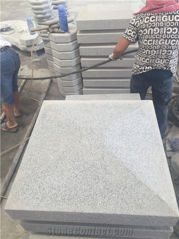 Grey Granite G633 Custom Cast Stone Pier Caps