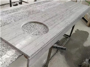 Wooden Blue Marble Bath Vanity Tops, China Silver Serpeggiante Marble Stone Solid Surface Vanity Bathroom Top