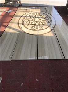 Marble Floor Pattern / Waterjet Medallions / Floor Medallions / Marble Waterjet/Square Medallion