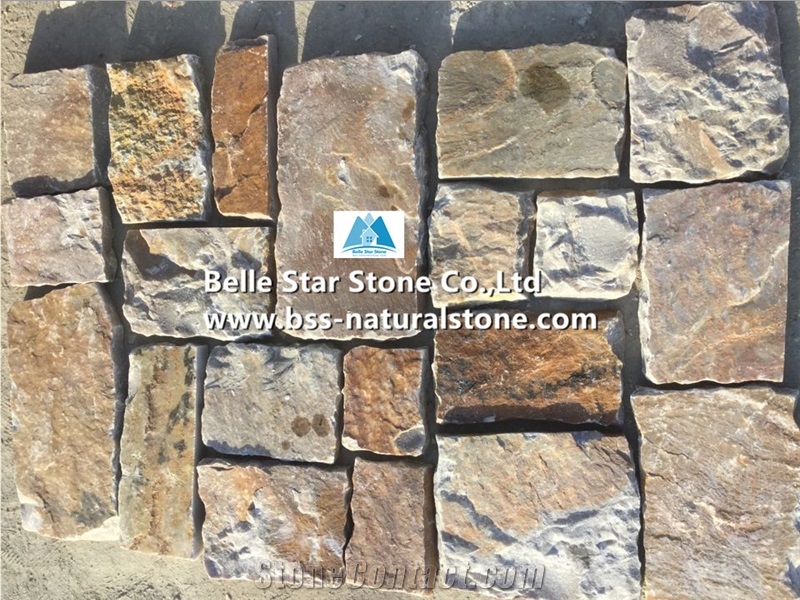 Desert Gold Marble Random Flagstone,Marble Flagstone Wall,Yellow Marble Irregular Flagstone,Natural Marble Random Stone,Marble Flagstone Driveway