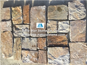 Desert Gold Marble Random Flagstone,Marble Flagstone Wall,Yellow Marble Irregular Flagstone,Natural Marble Random Stone,Marble Flagstone Driveway