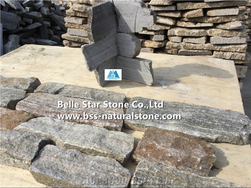 Pink Quartzite Field Stone,Quartzite Loose Ledge Stone,Pink Quartzite Thin Stone Veneer,Quartzite Stone Wall Cladding,Wall L Corner Stone