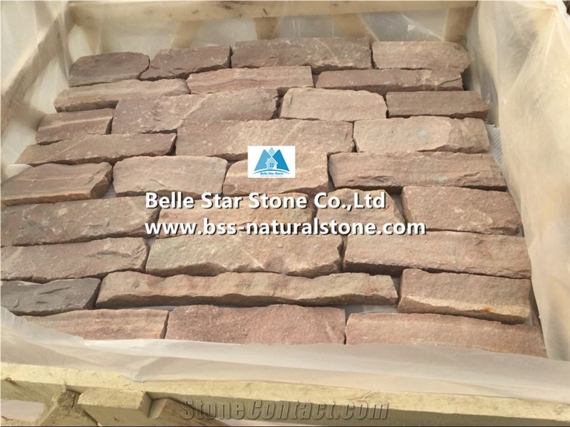 Red Sandstone Field Stone,Sandstone Siding Stone,Red Sandstone Retaining Wall,Red Wall Cladding,Sandstone Ledge Stone,Red Sandstone Thin Stone Veneer
