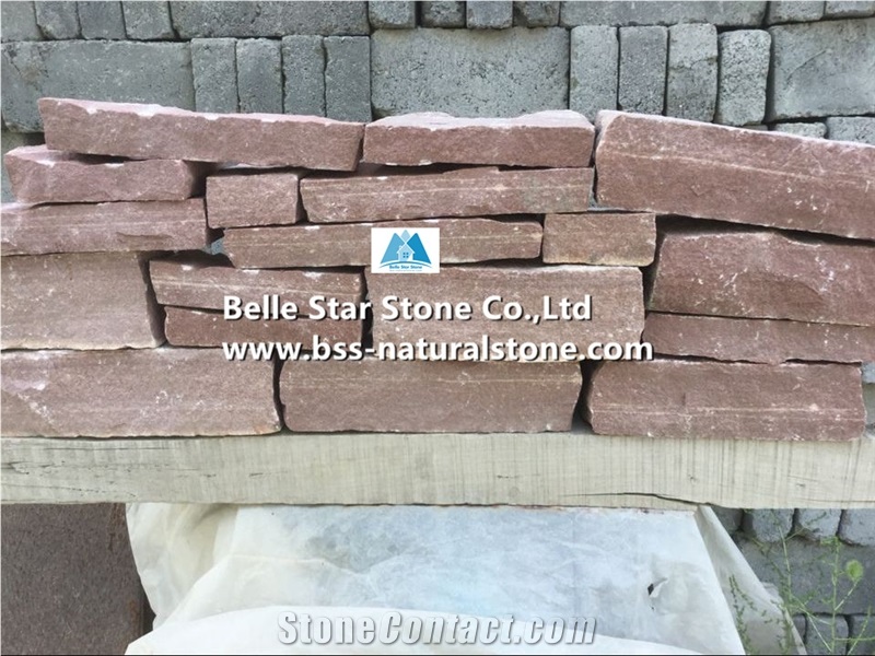 Red Sandstone Field Stone,Sandstone Siding Stone,Red Sandstone Retaining Wall,Red Wall Cladding,Sandstone Ledge Stone,Red Sandstone Thin Stone Veneer