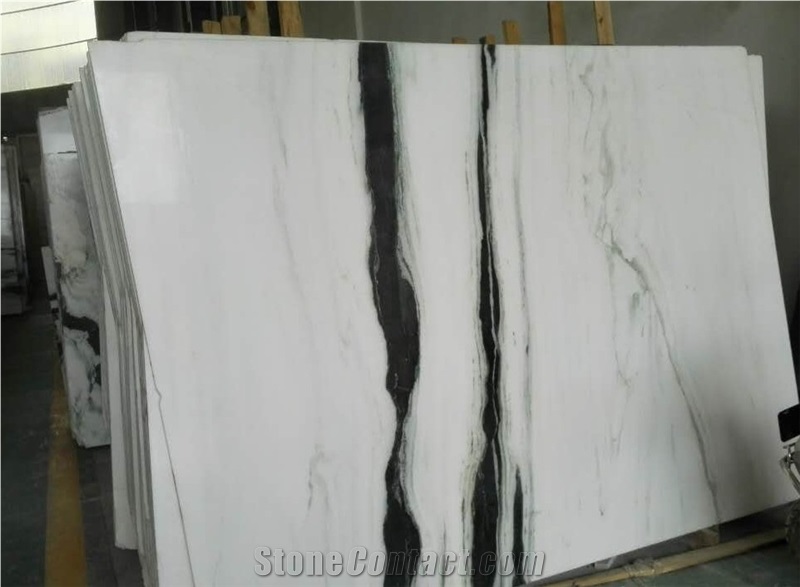 China Panda White Marble with Grey Vein Tiles & Slabs, Marble Wall Covering Tiles, Marble Floor Covering Tiles