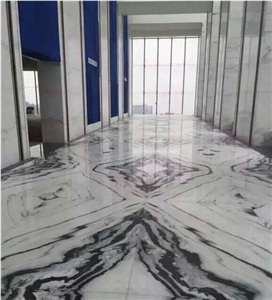 China Panda White Marble with Grey Vein Tiles & Slabs, Marble Wall Covering Tiles, Marble Floor Covering Tiles