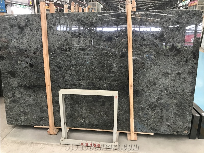 Labradorite Volga Blue Granite Polished Slabs /Ukraine Blue Granite Slab for Kitchen Worktops Bar Tops Desk Top Countertops, Wall Floor Tile